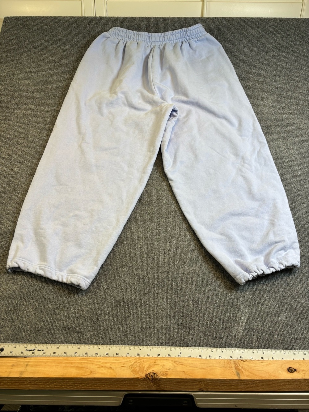 GAP x Disney Stitch Sweatpants Women’s Medium Petite Light Blue Baggy Barrel - Picture 12 of 13